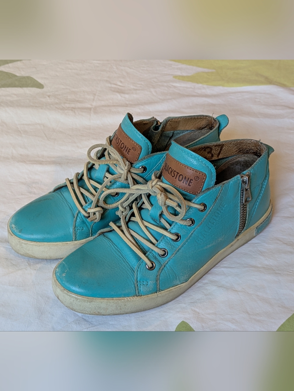 Blackstone JL24 Mid Zip Leather Sneakers